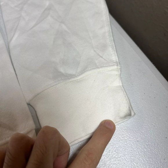 New blank POLO RALPH LAUREN Fleece Pullover Hoodie in White SZ. L kids - Picture 5 of 9